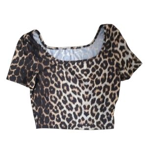 SHEIN Leopard Print Crop Top(5 For $20 Item)
